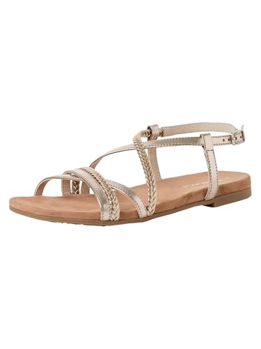 Tamaris Damen Sandalette flach beige 39 EU