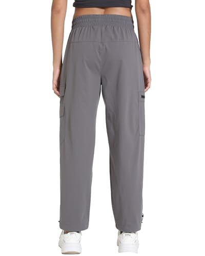 Image of Women's Joggers with Pockets, Hiking Cargo Water Resistant Lightweight Pants for Women Workout Athletic Travel Camping