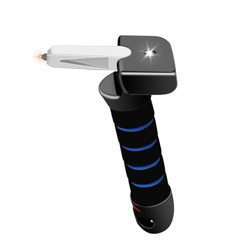 Image of Blue,1Pcs Car Door Handle for Elderly Car Door Assist Handle,Auto Cane Portable Vehicle Support Handle with LED Light,Seatbelt Cutter,Window Breaker,Car Door Latch Handle for Seniors