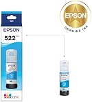 Bouteille d'encre ultra-haute capacité Epson 522 EcoTank, noire (T522120-S) - Compatible avec ET-2400, ET-2720, ET-2800, ET-2803, ET-2840, ET-4700, ET-4800, ET-4810