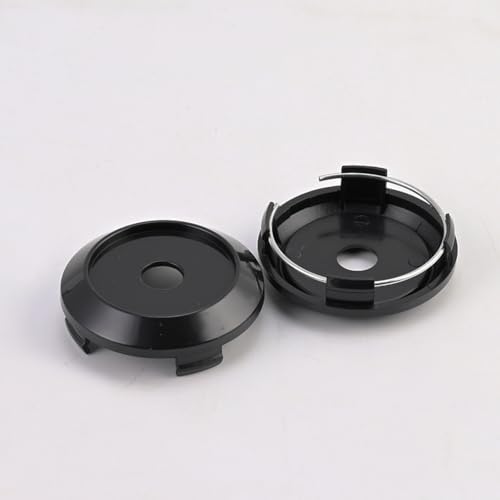 Radnabenkappen 64mm für Nissan Qashqai 2006-2025 J10/J11/J12,4 Stück Felgendeckel Radnabendeckel Nabenkappen aus langlebigem ABS,Felgenschutzabdeckung,Auto Zubehör,Black-4PCS