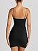 LILLUSORY Women's Mini Sexy Bodycon Dress 2025 Summer Going Out Short Backless Party Club Dresses Beach Vacation Outfits Black M