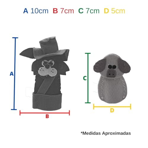 Dedoche Historinha com Fantoche Dedo Faz de Conta Porquinhos