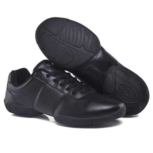 Boys Girls Cheer Shoes Cheerleading School Competition Lace Up Aerobics Gymnastics Wlaking Lightweight Sneakers4