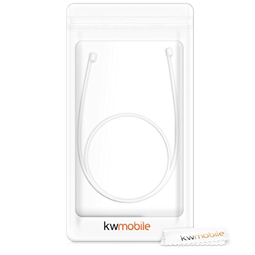 kwmobile houder band voor Apple AirPods / hoofdtelefoon houder band strap in zwart - Afbeelding 7