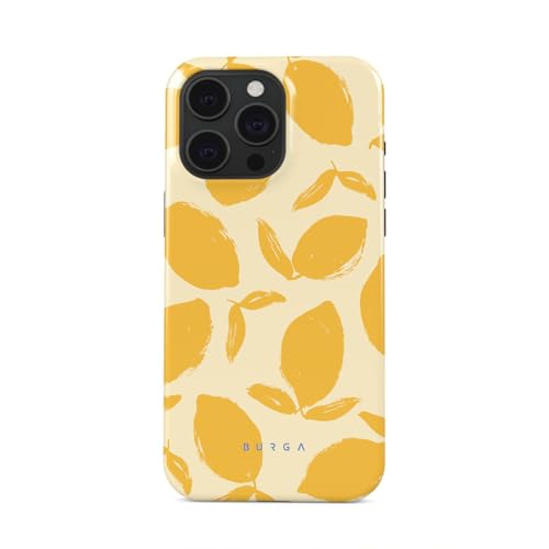 BURGA Handyhülle für iPhone 15 Pro Unisex Hybrid-Schutzhülle mit stoßdämpfendem TPU & kratzfester Außenschale erhöhter Displayrand MagSafe-kompatibel kabelloses Laden stylisches Design