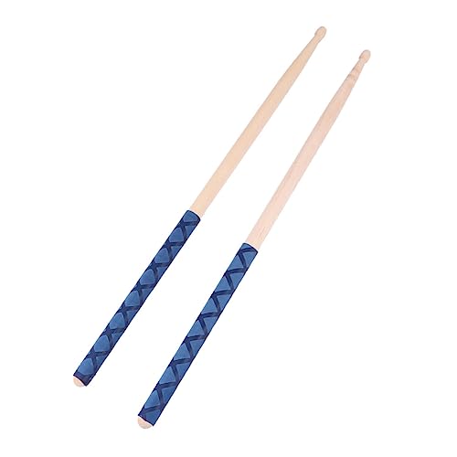 Kit de baquetas VICASKY, 2 pares de baquetas de arce para batería, agarre antideslizante y cómodo, sin olor, con funda de terciopelo para almacenamiento seguro miniatura 1