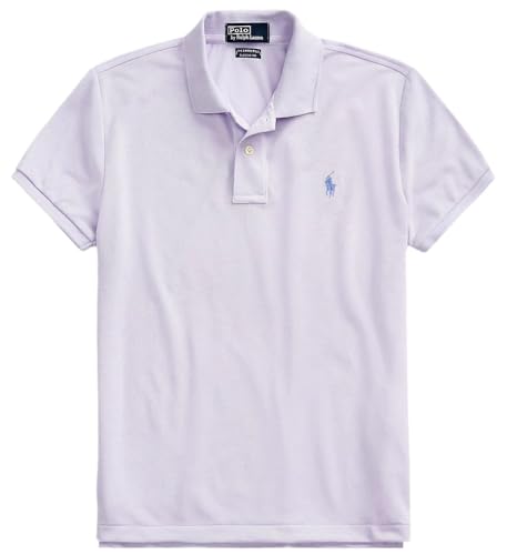 Image of Polo Ralph Lauren Women's Classic Fit Mesh Polo Shirt, Lavender, X-Small, Rl Lavender.