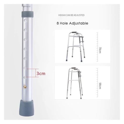 Cadre de marche pliant et deambulateur leger en aluminium pour escalier - 7