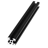 GRASAKY 2020 V-Typ-Slot-Aluminiumprofil Schwarz 20x20mm Extrusion Linearschiene DIY Betrachtungsbox Halterung Seilregal Lagerregal Rahmen(470mm long)