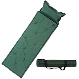 Camping Selbstaufblasbare Isomatte - Self-Inflating Camping Sleeping Mat with Foot Press Pump, Ultralight Sleeping Mat EIN-Mann-Luftmatratze Geeignet für Outdoor-Camping, Hiking, Travel, Beach
