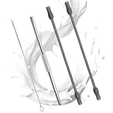 KtbeYTi Milchschlauch Kompatibel mit Siemens EQ6 Edelstahles Milchrohr und Reinigungsbürste Set für Siemens Kaffeevollautomat