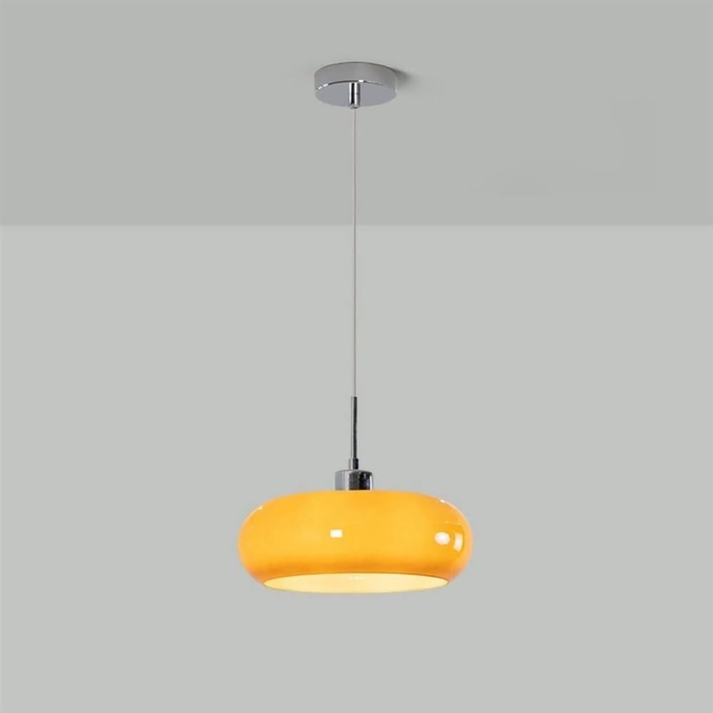 Suspension en verre luminaire tambour plafonnier vintage nordique côtier pour chambre