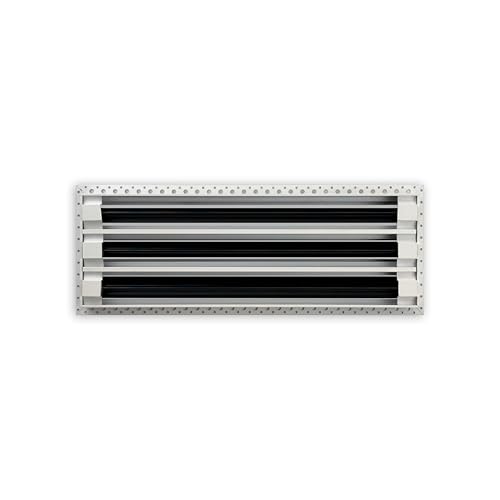 Diffuseur linéaire MUD Texas Buildmart couvercle d'aération blanc pour masquer les grilles - 3