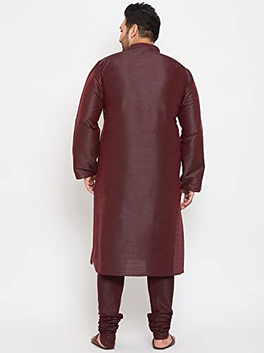 Image of VASTRAMAY Plus Size Men's Silk Blend Kurta Set-New