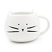 Produktbild XLKJ Porzellan Becher,Katzen Kaffeetassen Keramik Tasse für Wasser,Tee,Milch(Weiß)