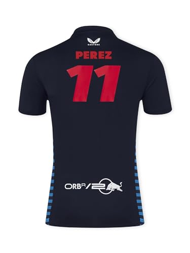Men's Red Bull Racing F1 2024 Sergio Checo Perez Team Polo Shirt - Large - Night Sky2