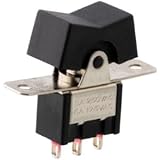 AERZETIX - C10735 - Umschalter/schalter/schütz wipptaste kippschalter SP3T (ON)-OFF-(ON) 3A/250VAC - 1 stabile position - zum Löten - 3-stiften