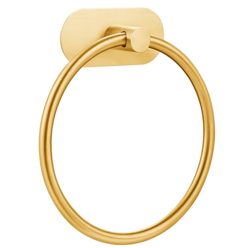 Anillo De Toalla Autoadhesivo Para Baño, Colgador De Toallas De Baño Y Cocina Montado En La Pared Con Adhesivo Fuerte, Soporte De Toalla De Mano De Acero Inoxidable Sin Taladrar, Organizador Oro Anillo De Toalla Autoadhesivo Para Baño, Colgador De Toallas De Baño Y Cocina Montado En La Pared Con Adhesivo Fuerte, Soporte De Toalla De Mano De Acero Inoxidable Sin Taladrar, Organizador Oro