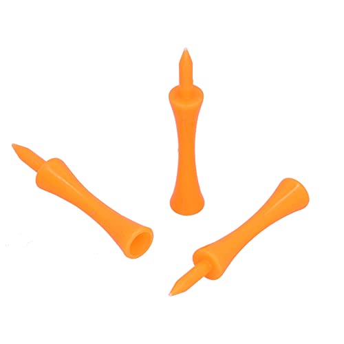 100Pcs Plastic Golf Tees, Reusable Bulk Professional Height Control Castle Tee Golf Tees Step Down Unbreakable Plastic Castle Golf Tee, 70mm