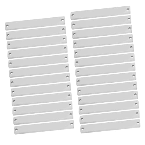Étiquettes vides rectangulaires en acier anti-ternissement pour gravure nette