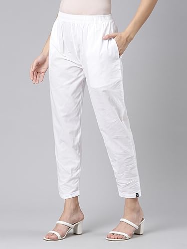 Image of TWIN BIRDS 100% Woven Cotton Fabric Kurti Pant /Trousers with Functional Pocket for Women