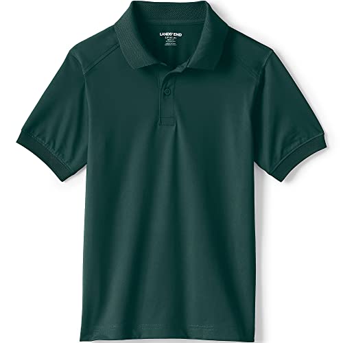Lands' End Uniform Kids Rapid Dry Active Polo Evergreen Kids X-Large
