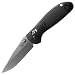 Benchmade - Mini Griptilian 556 EDC Manual Open Folding Knife Made in USA with CPM-S30V Steel, Drop-Point Blade, Plain Edge, Satin Finish, Black Handle