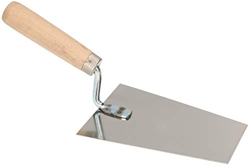 KOTARBAU® Edelstahl Trapezkelle 160 mm x 71 mm Maurerkelle mit Holzgriff Stukkateurkelle Putzkelle Stukkateurspachtel unabdingbar für Mauererarbeiten