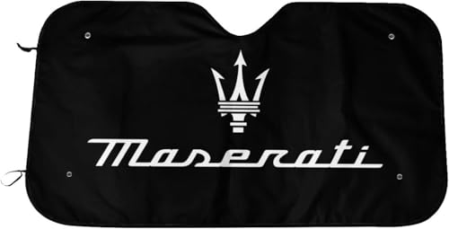 マセラティ サンシェード 車 遮光 遮熱 車用 サンシェード 紫外線カット 簡単着脱 吸盤 車用サンシェード 日よけ 日焼け対策 S(130X70CM)