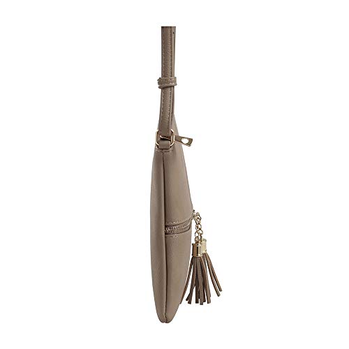 Image of SG SUGU Lightweight Medium Crossbody Bag Shoulder Bag with Tassel and Zipper Pocket