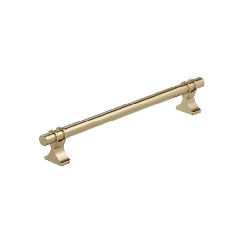 Image of Amerock Davenport 7-9 /16 inch (192mm) Center-to-Center Golden Champagne Cabinet Pull, BP36618BBZ
