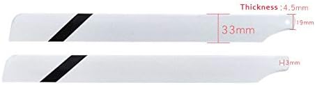 Hockus Accessories 1Pair Glassy Carbon Main Blade 325mm for Trex 450 SE V2 V3 Pro Sport RC Helicopter Drone Accessories