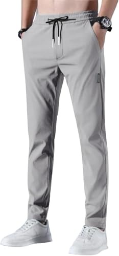 Pantalon de jogging en soie glacée pour homme : le sport en coupe large du S au 5XL