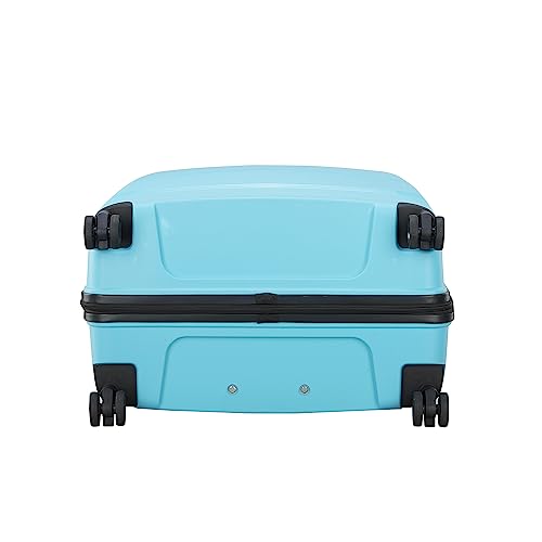 Image of Skybags Focus 8W(N) Strolly Large 360 79 Cm|Trolley Bag, Speed Wheel Suitcase For Travel, 8 Wheel Luggage For Men And Women, Polypropylene Hard Side Cabin And Check In Bag (Turquoise, Large)