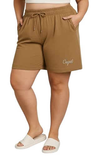 Image of CUPID Plain Comfortable Plus Size Barmunda /Shorts for Sports, Yoga, Daily Use Gym, Night Wear, Casual Wear for Girls