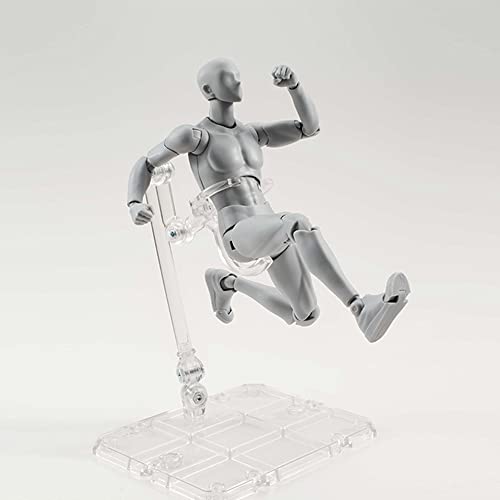 Artist Mannequin Action Figure Drawing Model Sketch Painting Drawing Human Mannequin Body Doll Male Action Figure (Gray, Male)