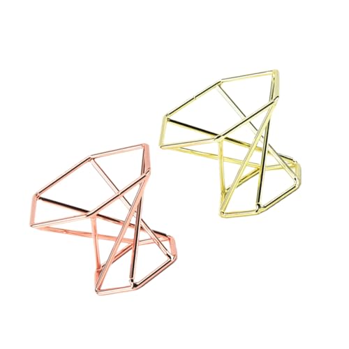 NULYLU 2個粉?ホルダー ステンレス製 耐久性 極上の粉?置きラック スリッシュ パウダースポンジ エッグ対応 速乾機能付き レディース用 ゴールドトーン