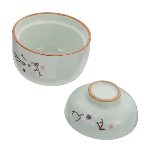 Homoyoyo 耐熱セラミック煮込み鍋 蓋付き蒸し器対応スープボウル キッチン レストラン キャンプ用多用途容器