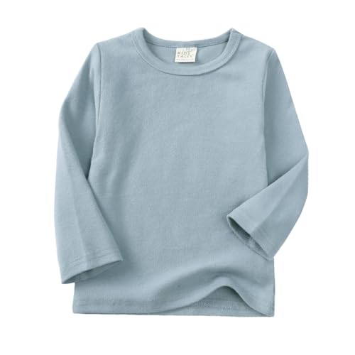 Kids Tales Little Boys&Girls 2 Pcs Solid Pajama Set Cotton Underwear Long Sleeve Sleepwear PJS2