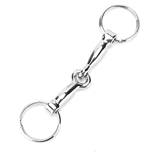 YUUGAA Llavero de los Pedazos de Caballo, Llavero de los Pedazos de Snaffle Llavero de Pelham de la aleación del cinc Nudo de la Llave del Pedazo de Caballo del Solo Conector Cover