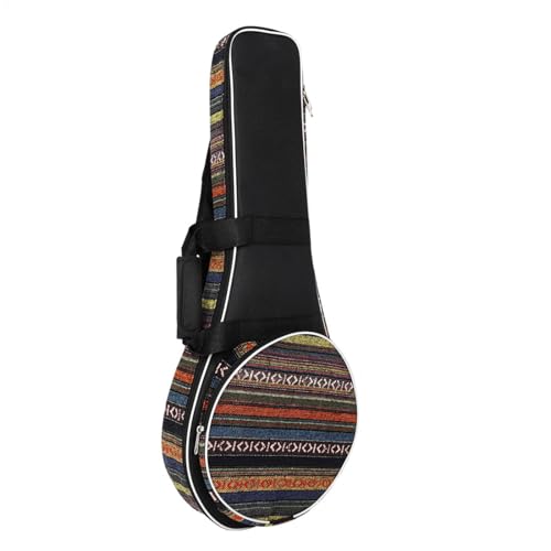 Mandolin Gig Bag Padded, Mandolin Case A Style F Style Soft, Country Style Mandolin Instrument Bag with Carry Handle and Shoulder Strap, Mandolin Gig Bag Backpack with Accessory Pocket