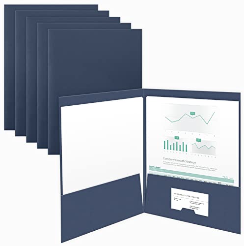 The Gallery Collection, 25 Count, Blue, Welcome Pocket Folders - View #5