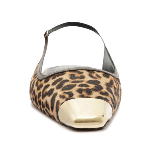 Women Slingback Metallic Cap Toe Pumps Adjustable Strap Buckle Low Heel Shoes Comfy Dating Work Outfit Size 4-16 US4