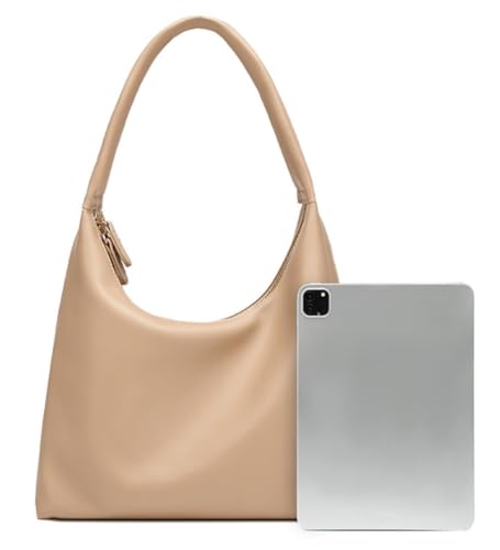 Slouchy PU Leather Hobo Bags Women Trendy Satchel Underarm Shoulder Bag Crossbody Purse College Travel Tote Handbag 20253