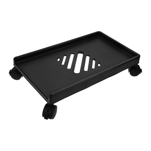 TOGEVAL キャスター付きパソコンタワースド 移動式ホルダー デスク下対応