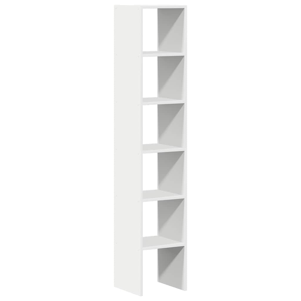 Regał 2 szt. Możliwość układania w stos Biały 30x30x80 cm Drewno Inżynieria