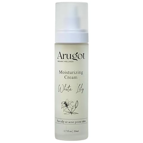 Arugot White Lily Organic Verbena Lightweight Day Cream for Acne & Pimple Prone Skin, Skin Clearing Moisturizer for Face & Neck, Made in Israel, 1.7 ounces Cover