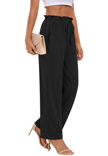 Anymeet Womens Pants Wide Leg Palazzo Loose Pants with Pockets Causal Trendy Summer Outfits M-3XL2