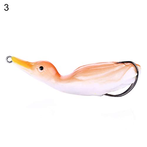 Iscas de pesca falsas, 10,5 cm 18,5 g Isca biônica macia de pato simulado com anzol de pesca - 2